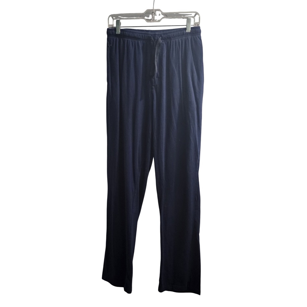 Perry Ellis Portfolio Men Navy Blue Cotton Lounge Pants Size Medium